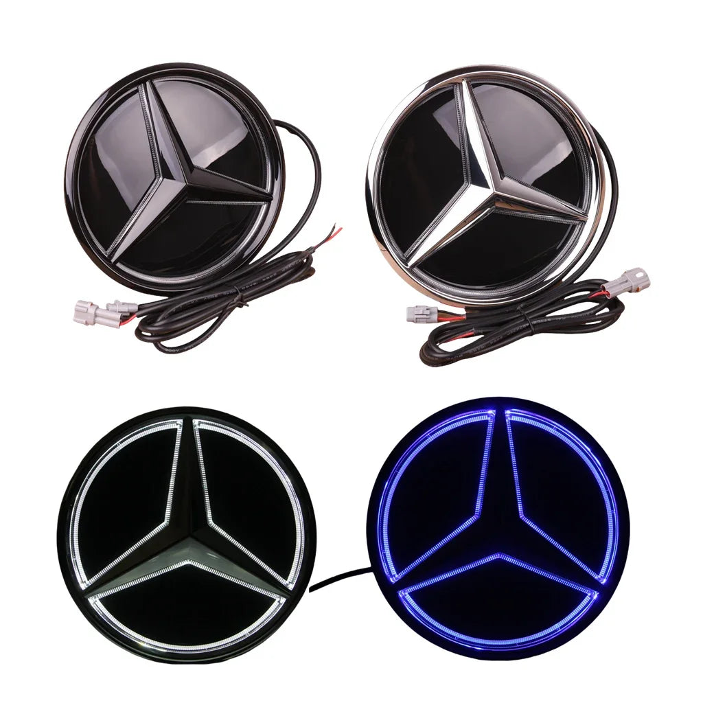 LED Mirror Style Front Emblem For Mercedes Benz