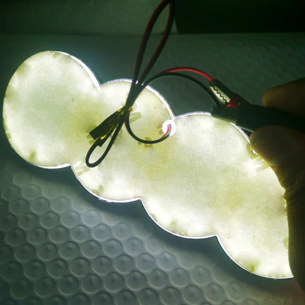 Audi LED Car Emblem (Red or White Light)