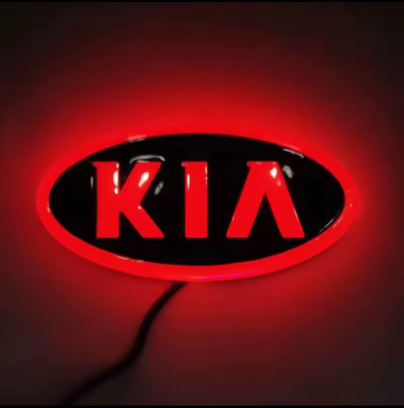 KIA LED Car Emblem (11.9cmx6.2cm)