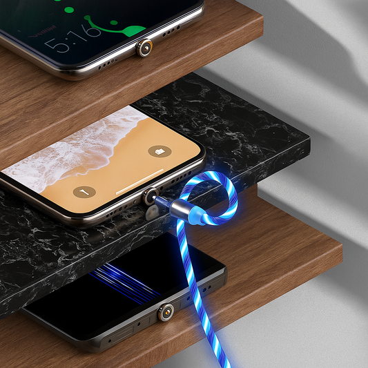 3-in-1 Magnetic LED Charging Cable
