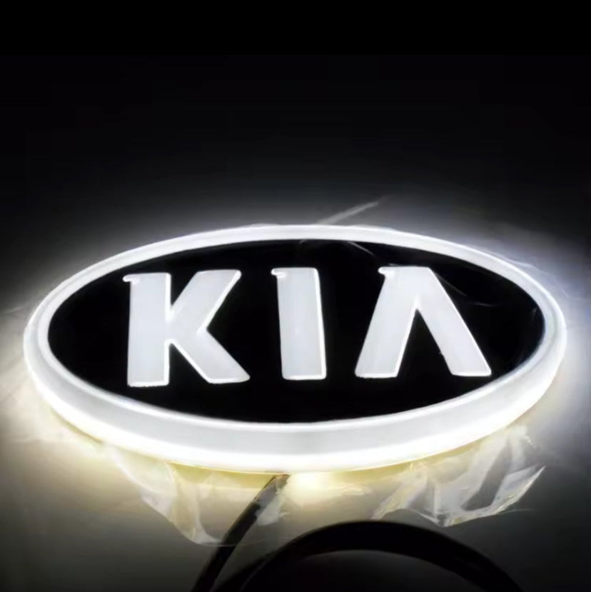 KIA LED Car Emblem (11.9cmx6.2cm)