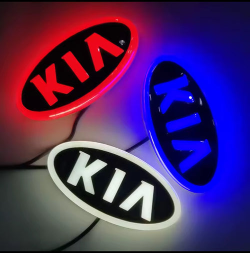 Kia LED Car Emblem (13cmx6.5xm)