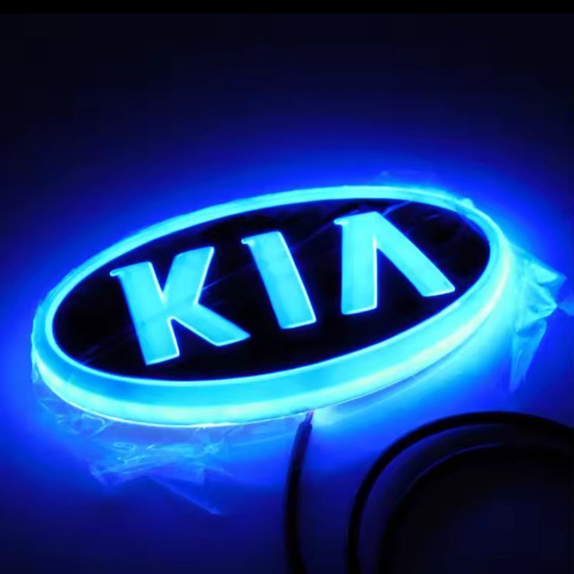 KIA LED Car Emblem (11.9cmx6.2cm)