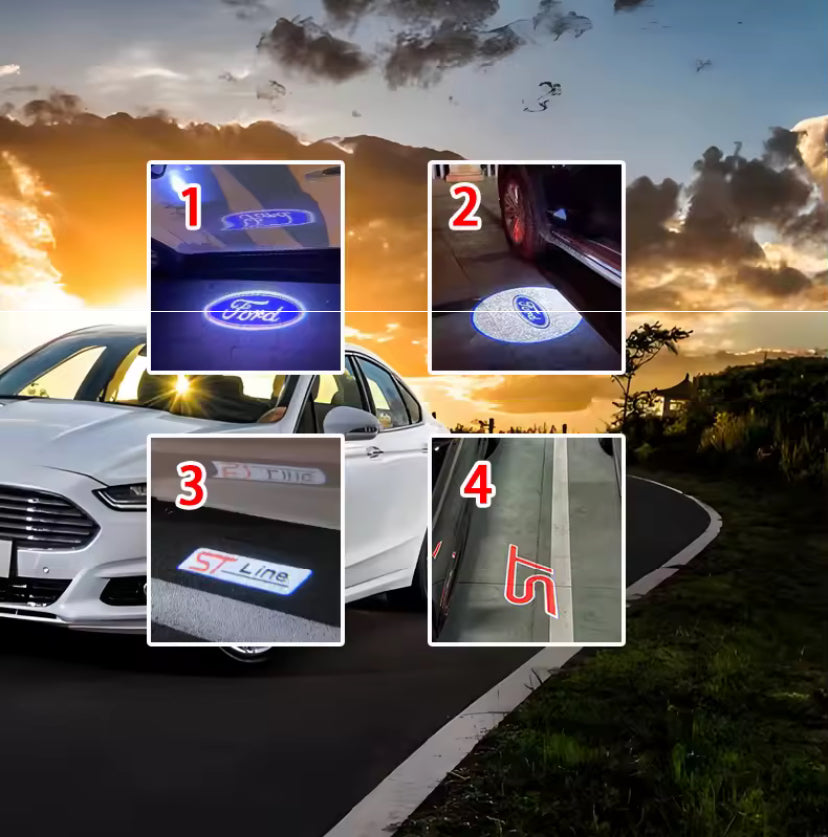 Ford LED Rear View Mirror Projector Lights