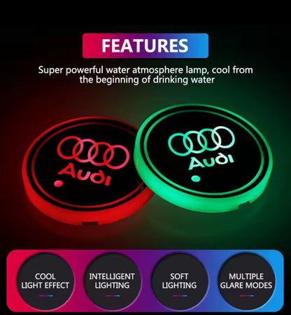 LED Car Logo Coasters