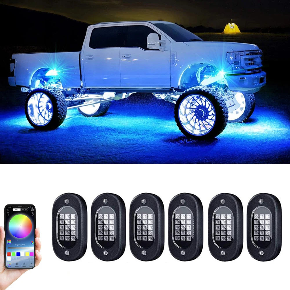Car Underbody Rock Lights Waterproof