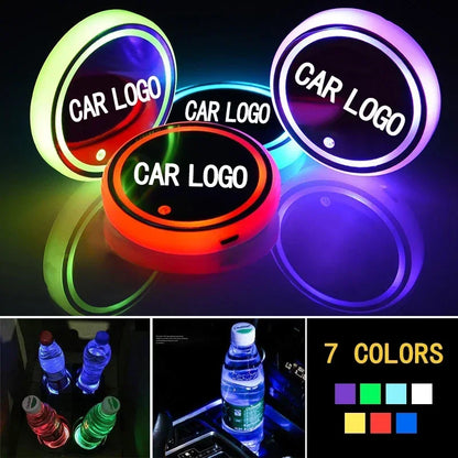 LED Car Logo Coasters