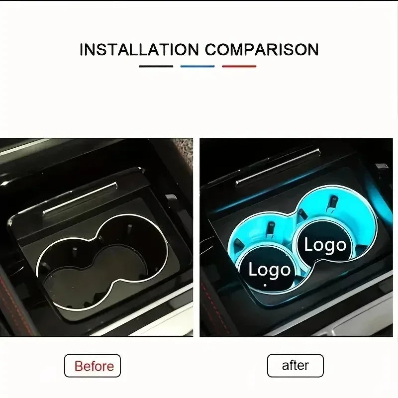 LED Car Logo Coasters