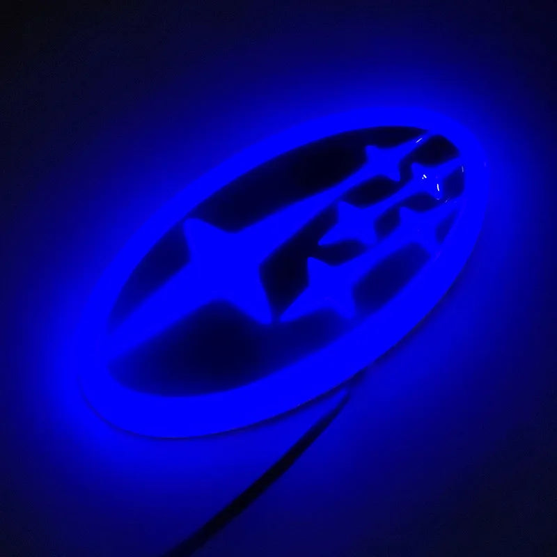 Subaru LED Car Emblem 14x7.3cm