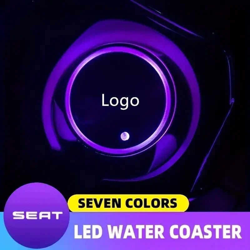 LED Car Logo Coasters