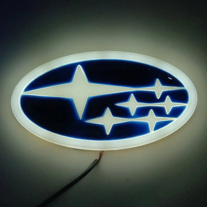 Subaru LED Car Emblem 14x7.3cm