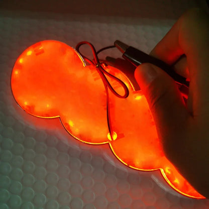 Audi LED Car Emblem (Red or White Light)