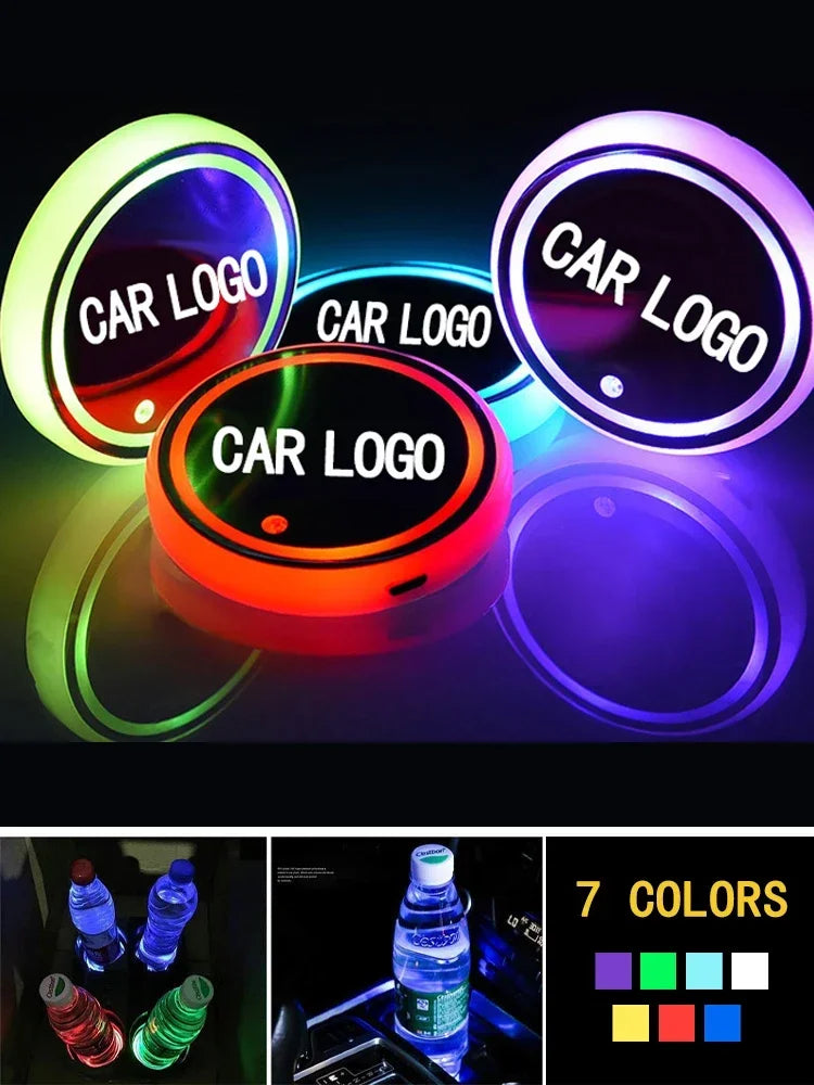 LED Car Logo Coasters