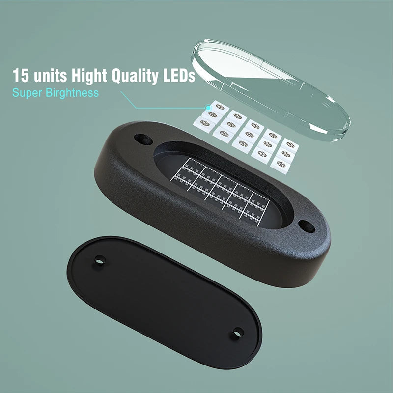 Car Underbody Rock Lights Waterproof