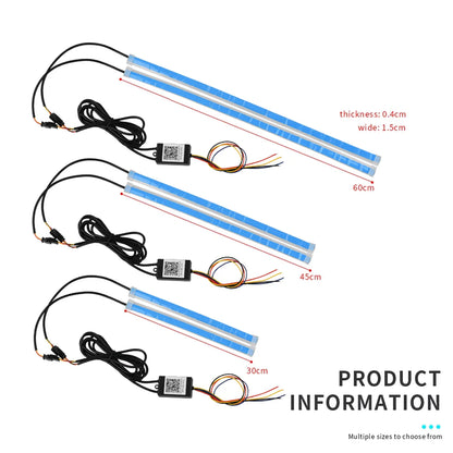 DRL RGB Headlight LED Strip Lights (with app controlled turn signal mode)