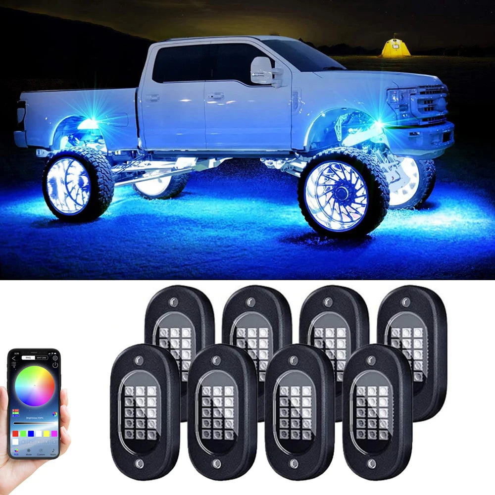 Car Underbody Rock Lights Waterproof
