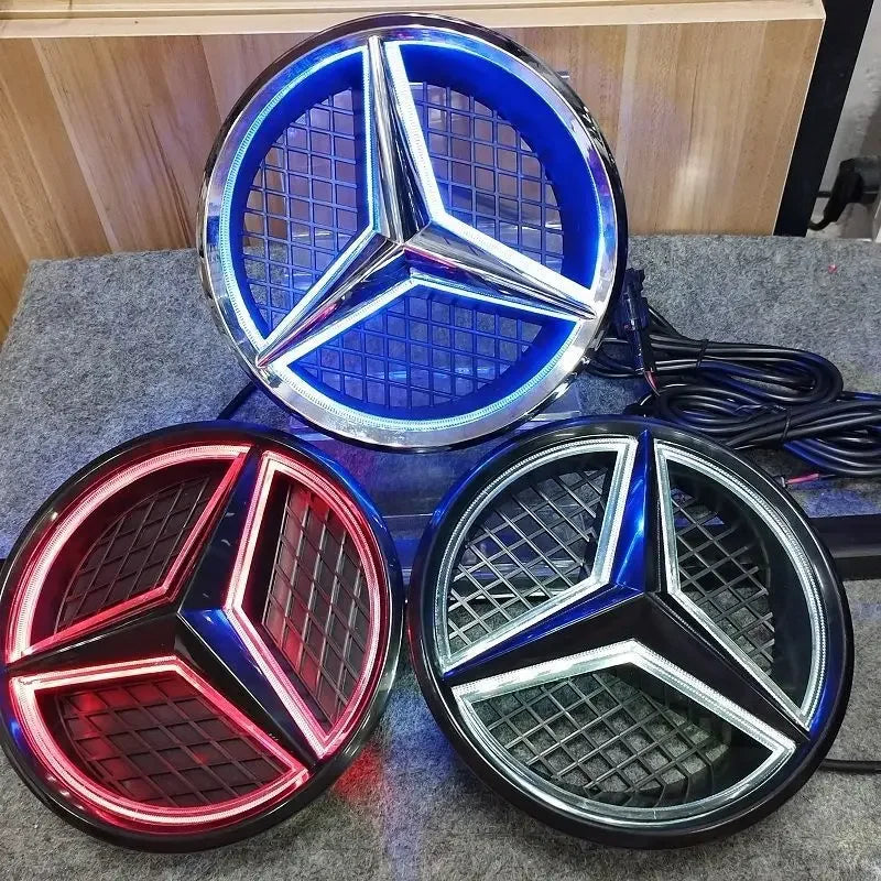 LED Grille Style Front Emblem For Mercedes Benz