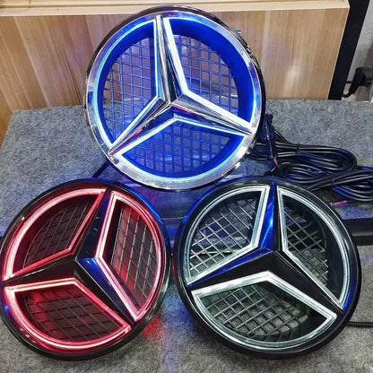 LED Grille Style Front Emblem For Mercedes Benz