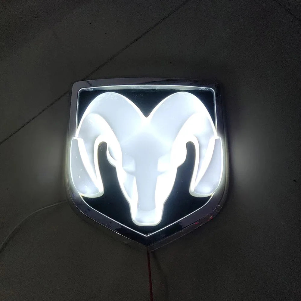 Dodge RAM LED Front Grille Emblem (13.5cm x 12cm)