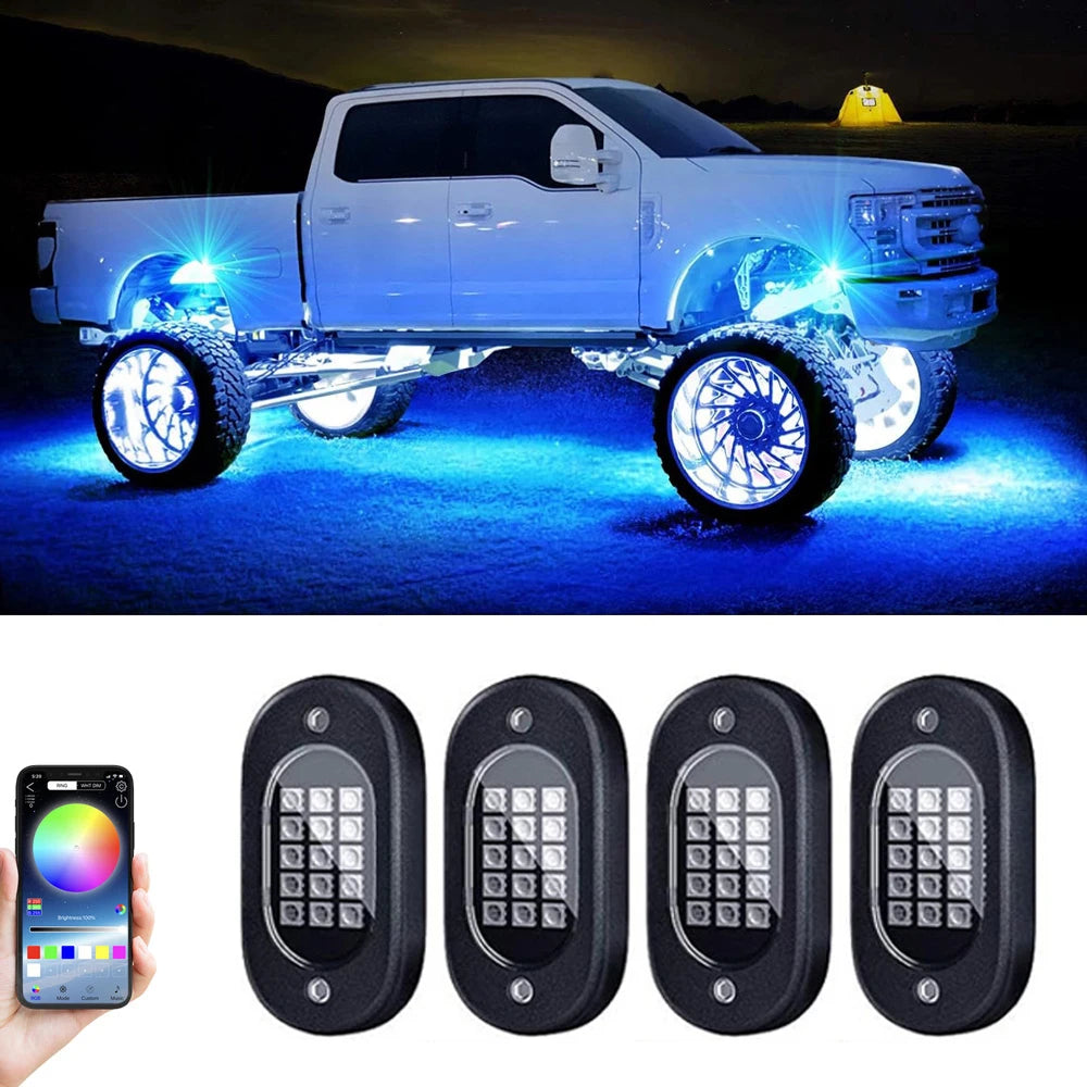 Car Underbody Rock Lights Waterproof