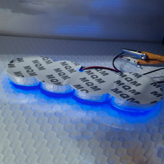 Audi LED Car Emblem (Blue)