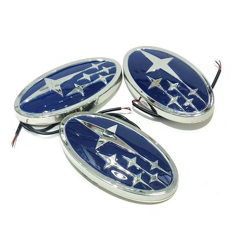 Subaru LED Car Emblem 14x7.3cm