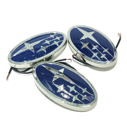 Subaru LED Car Emblem 14x7.3cm