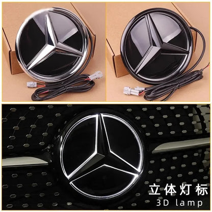 LED Mirror Style Front Emblem For Mercedes Benz