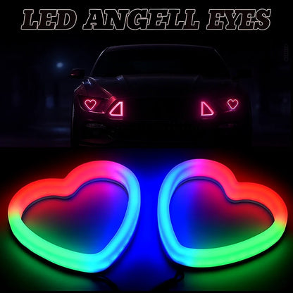 RGB LED Heart Shaped Halo Ring Lights