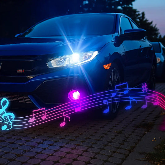 RGB H11 LED Headlight Bulbs - APP Control